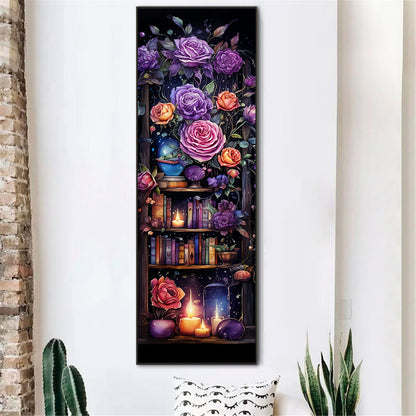 Bookshelf - Full Round Drill Diamond Painting 30*90CM