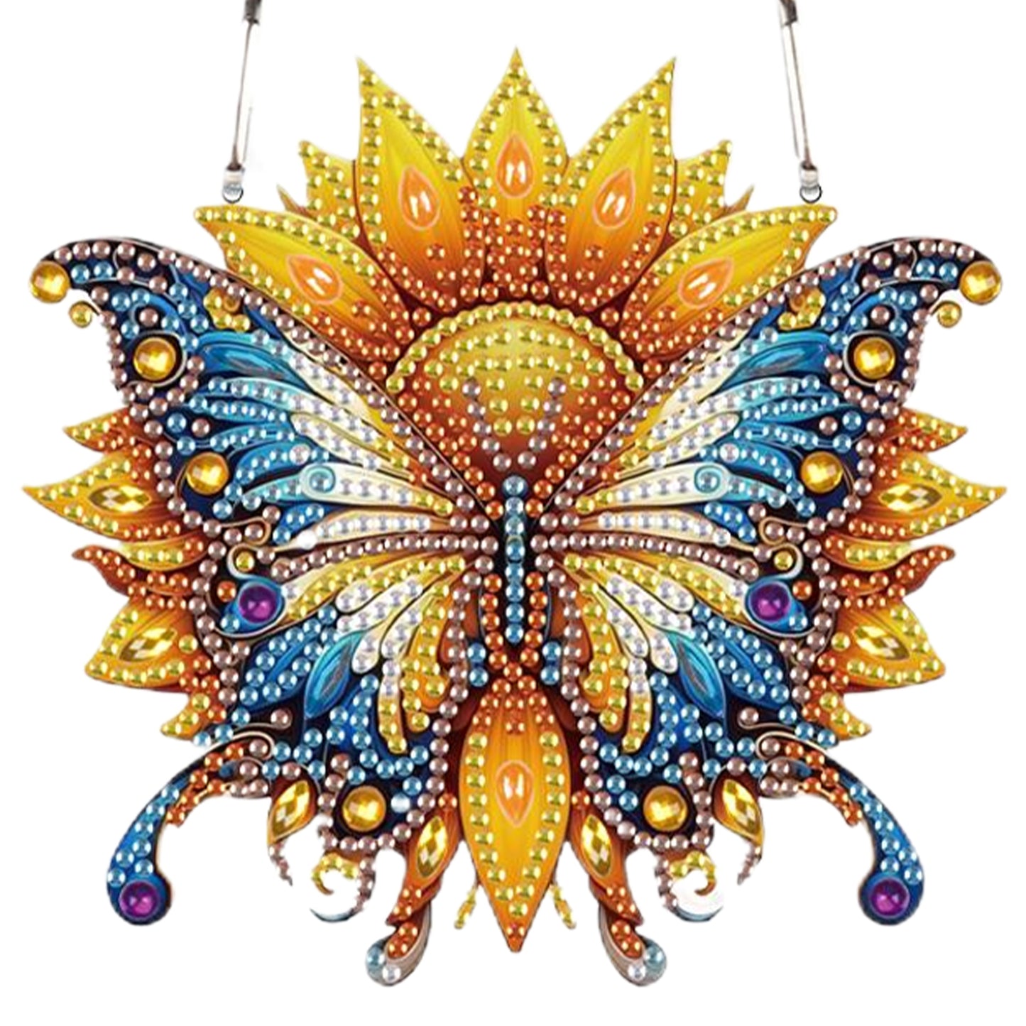 4pcs Butterfly DIY 2D Flat Special Shaped Diamond Painting Kits Pendant Gifts