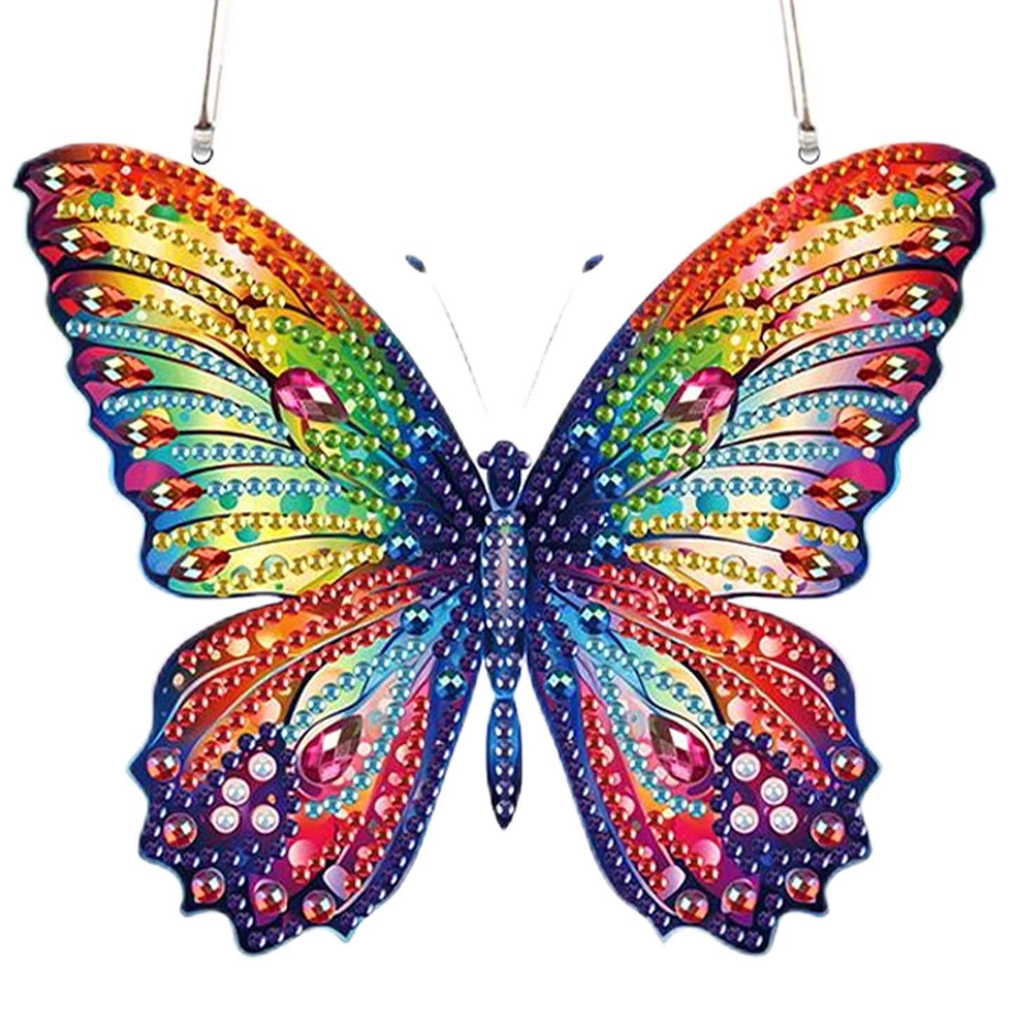 4pcs Butterfly DIY 2D Flat Special Shaped Diamond Painting Kits Pendant Gifts