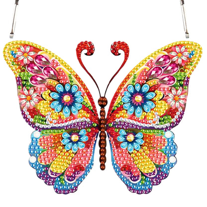 4pcs Butterfly DIY 2D Flat Special Shaped Diamond Painting Kits Pendant Gifts