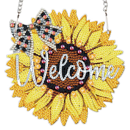 4pcs Summer Atmosphere DIY 2D Flat Special Shaped Diamond Painting Kits Pendant