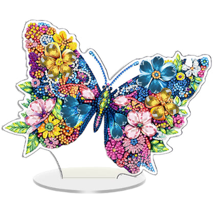 Butterfly DIY 2D Flat Acrylic Diamond Painting Tabletop Ornament for Home Decor