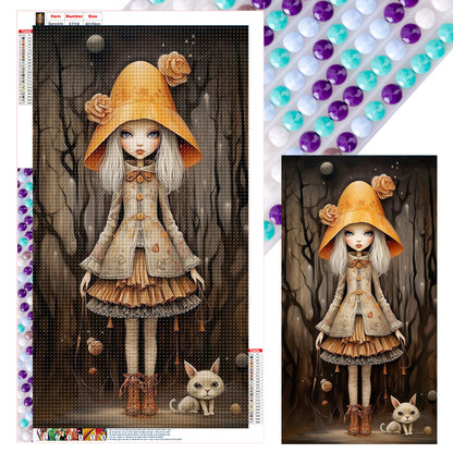 Little Girl - Full Round Drill Diamond Painting 40*70CM