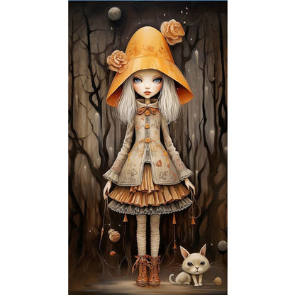 Little Girl - Full Round Drill Diamond Painting 40*70CM