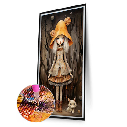 Little Girl - Full Round Drill Diamond Painting 40*70CM