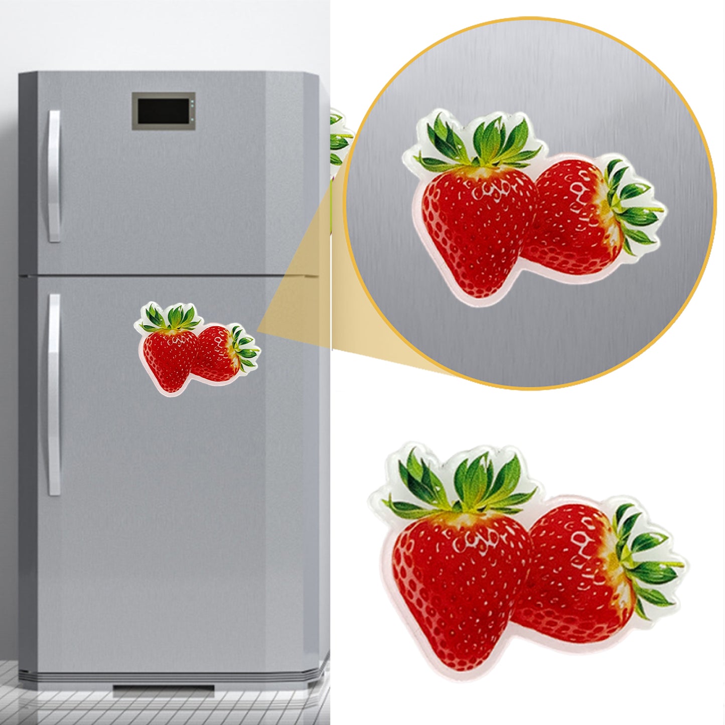 Fruit Magnetic Acrylic Needle Minder for Cross Stitch Embroidery Sewing Needle