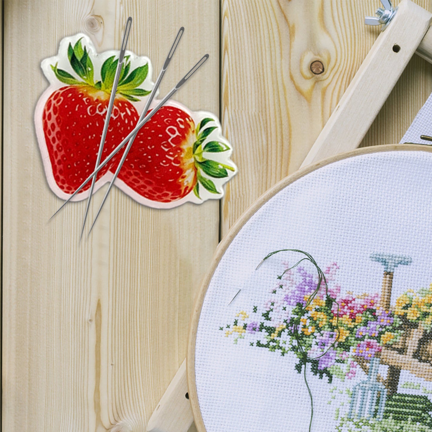 Fruit Magnetic Acrylic Needle Minder for Cross Stitch Embroidery Sewing Needle