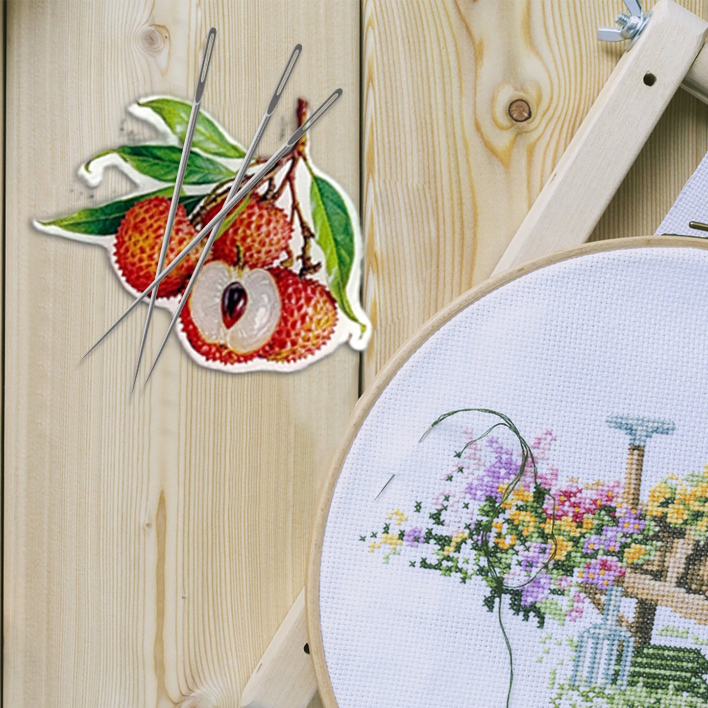 Fruit Magnetic Acrylic Needle Minder for Cross Stitch Embroidery Sewing Needle