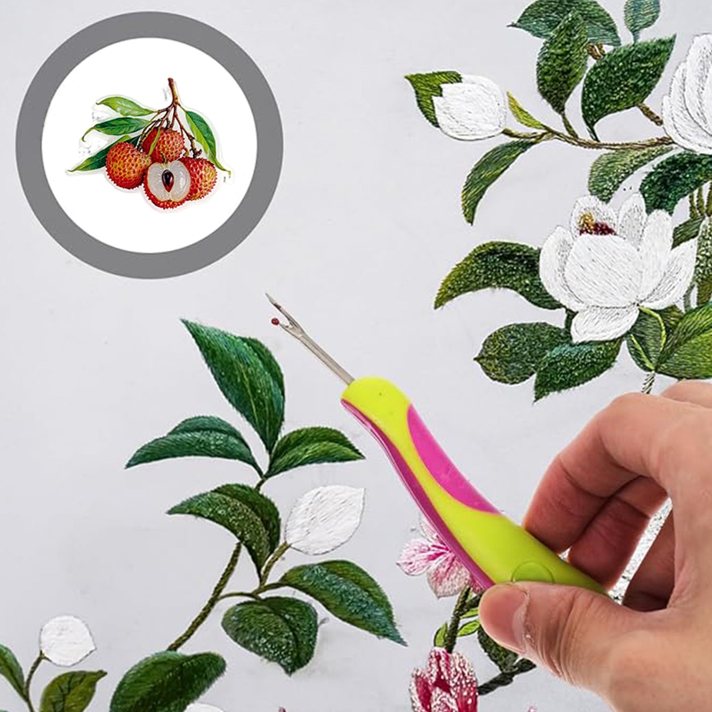 Fruit Magnetic Acrylic Needle Minder for Cross Stitch Embroidery Sewing Needle