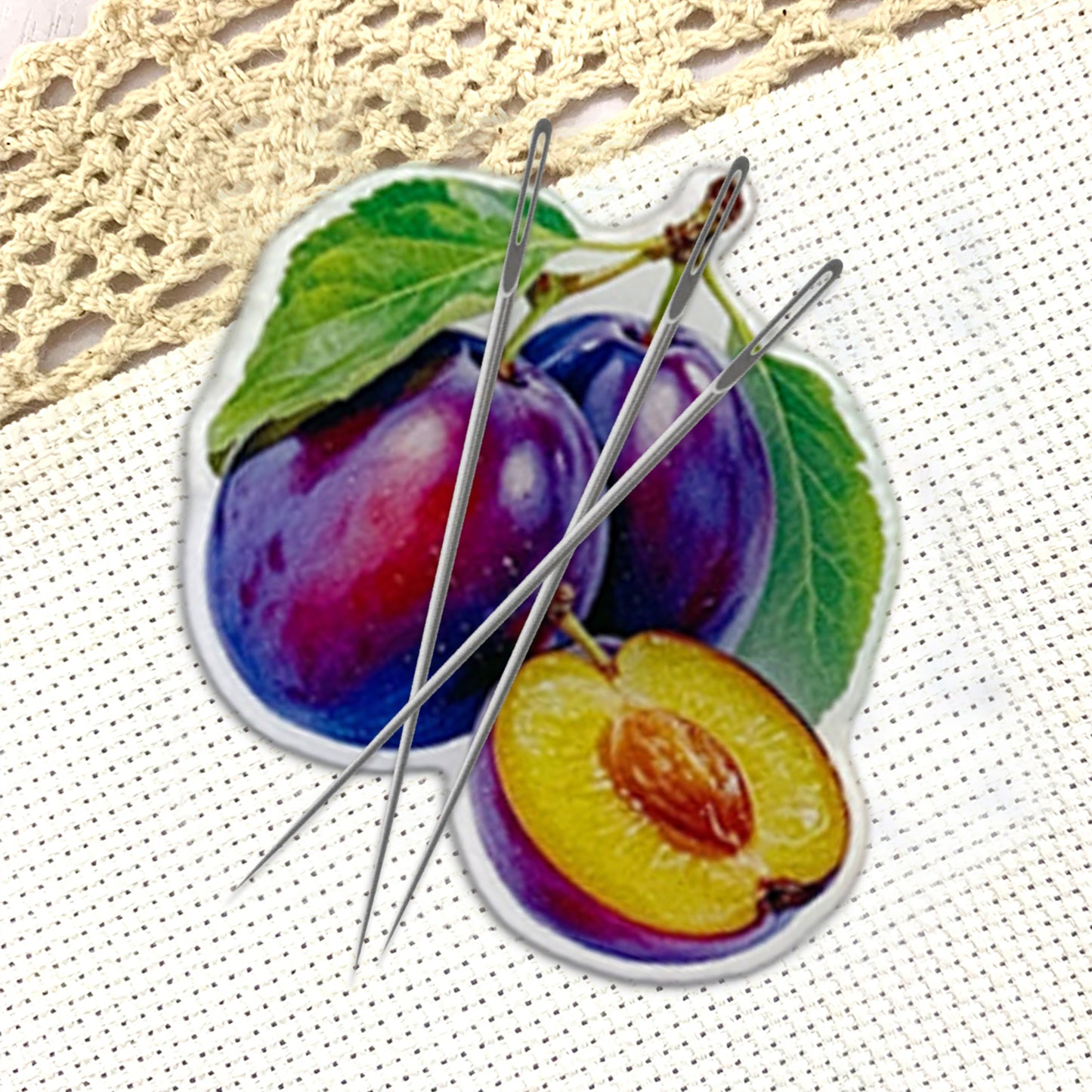 Fruit Magnetic Acrylic Needle Minder for Cross Stitch Embroidery Sewing Needle