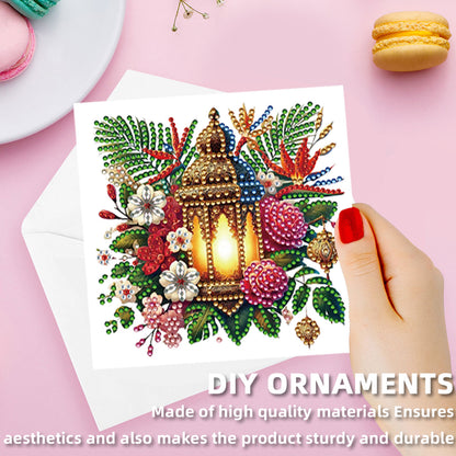 12Pcs Night Light DIY Diamond Painting Greeting Card Kit for Adults Gifts