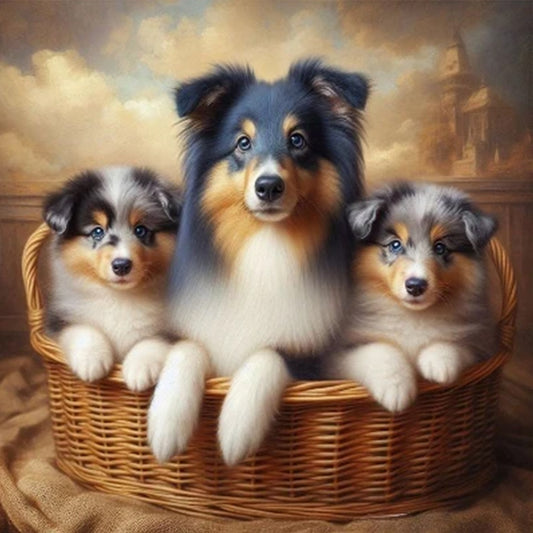 Dog - Full Round Drill Diamond Painting 40*40CM