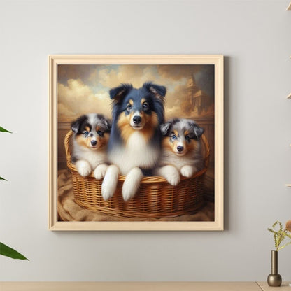 Dog - Full Round Drill Diamond Painting 40*40CM