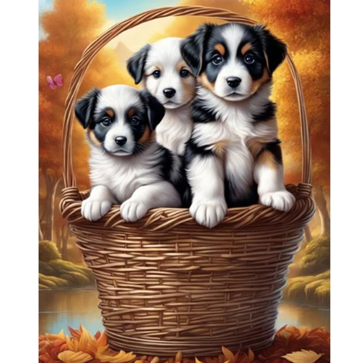 Dog - Full Round Drill Diamond Painting 40*50CM