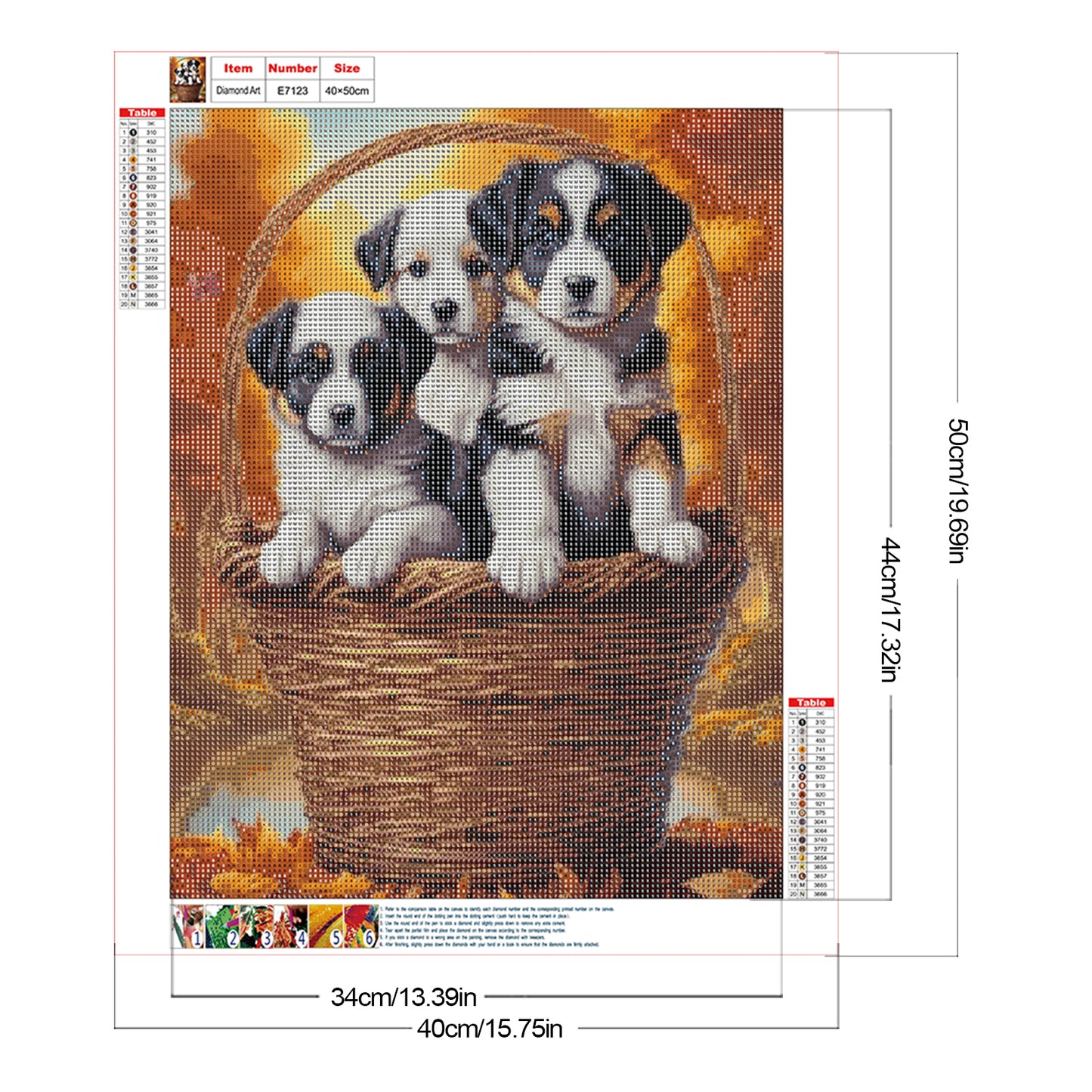 Dog - Full Round Drill Diamond Painting 40*50CM
