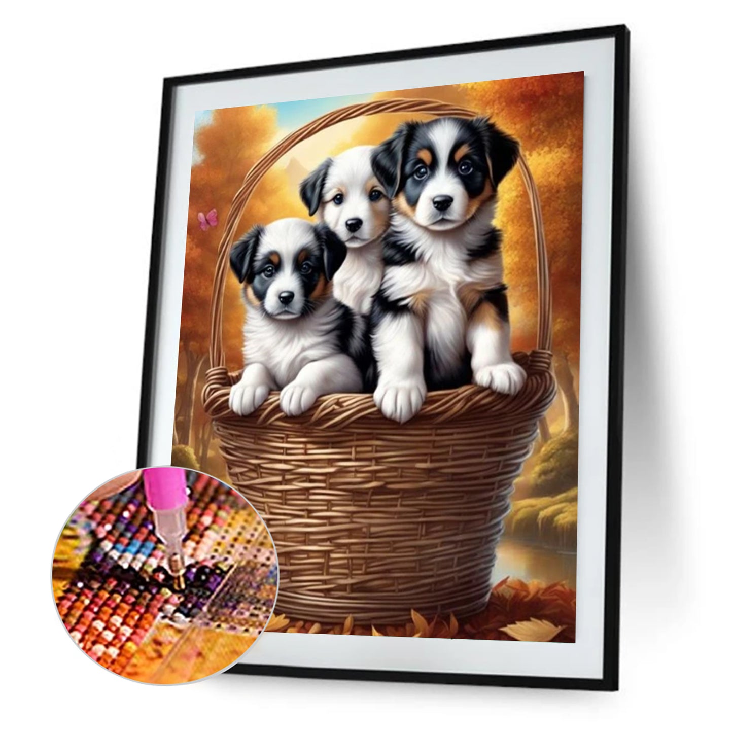 Dog - Full Round Drill Diamond Painting 40*50CM