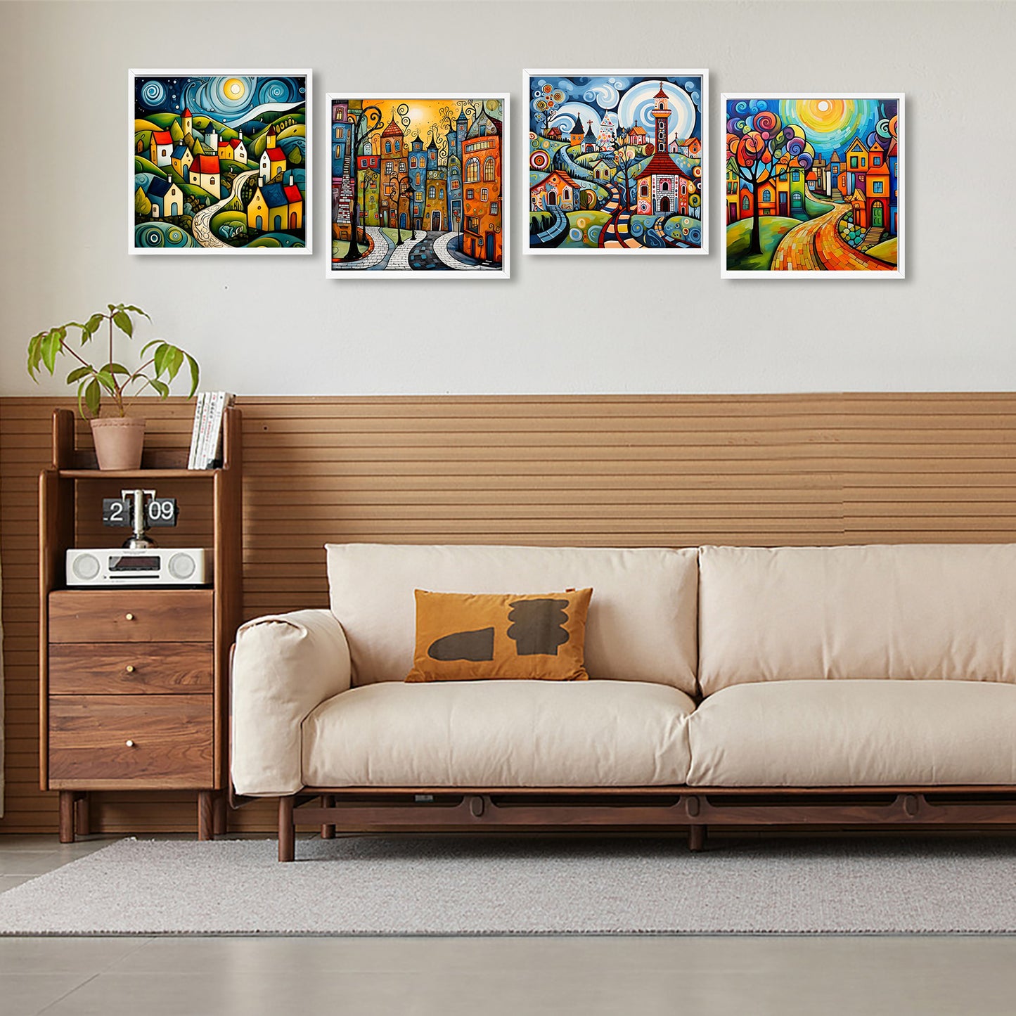 Houses - Full Round Drill Diamond Painting 30*30CM