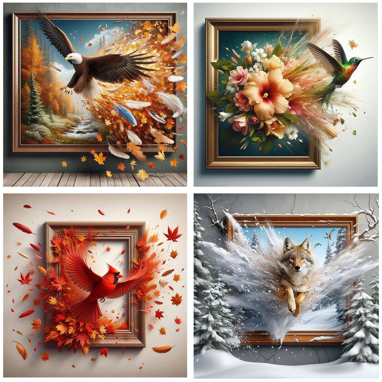 Animals - Full Round Drill Diamond Painting 30*30CM