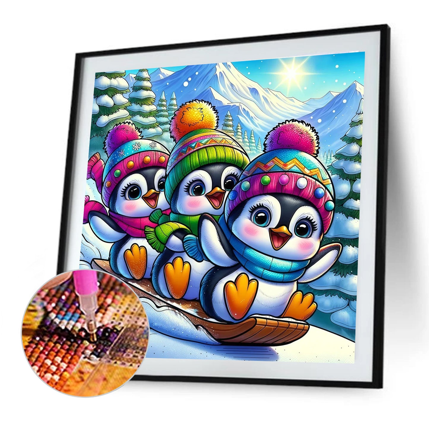 Penguins - Full Round Drill Diamond Painting 50*50CM