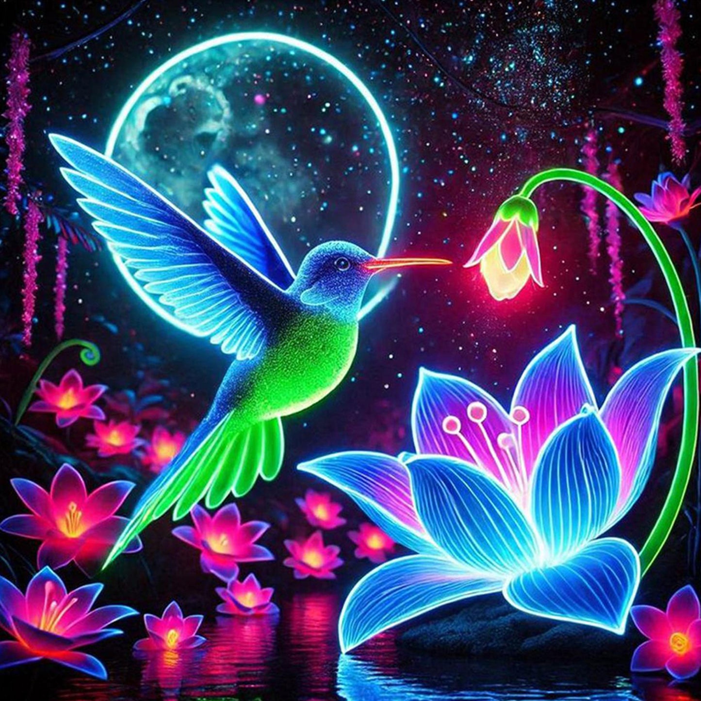 Flowers And Birds - Full Round Drill Diamond Painting 30*30CM