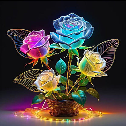 Flowers And Birds - Full Round Drill Diamond Painting 30*30CM