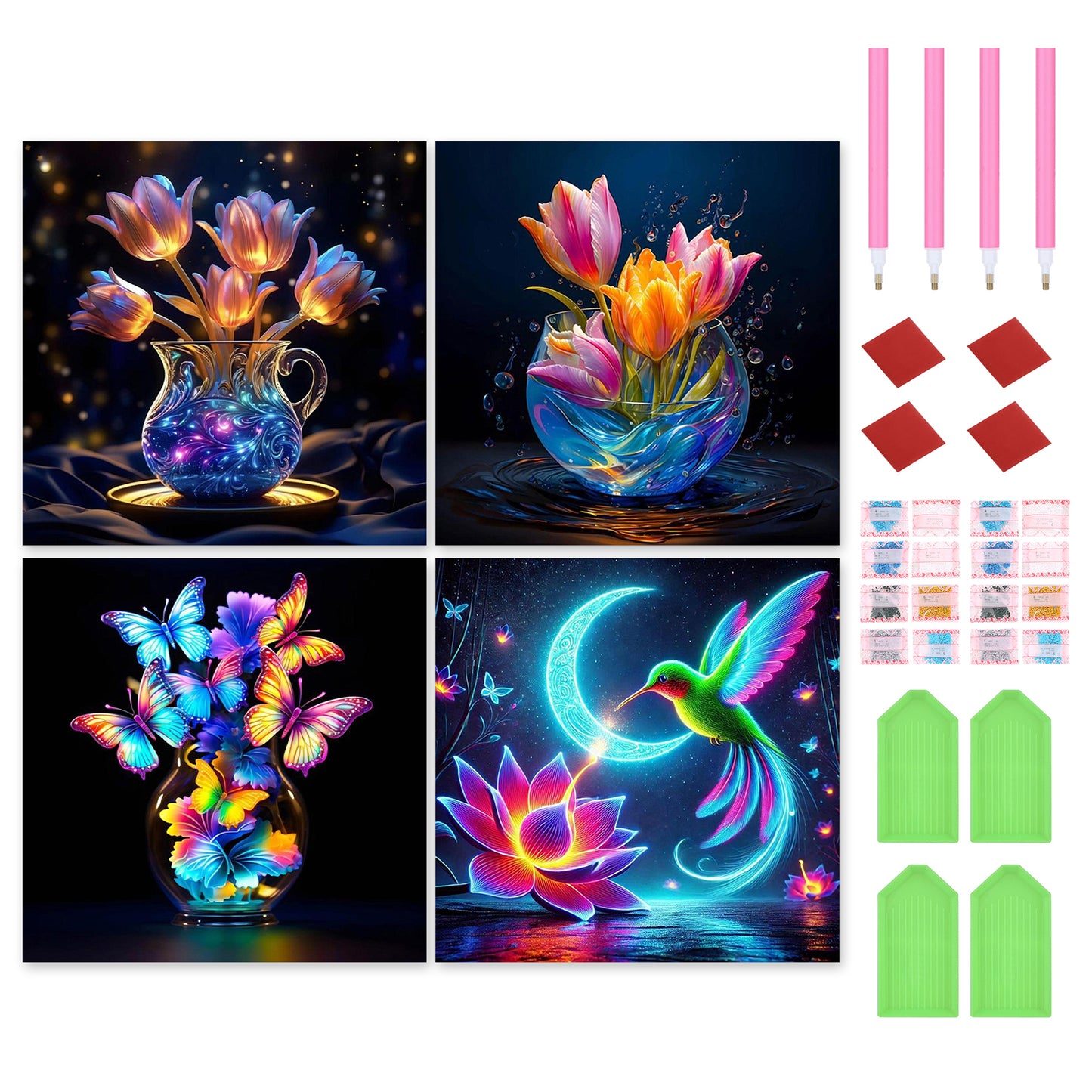 Flowers And Birds - Full Round Drill Diamond Painting 30*30CM