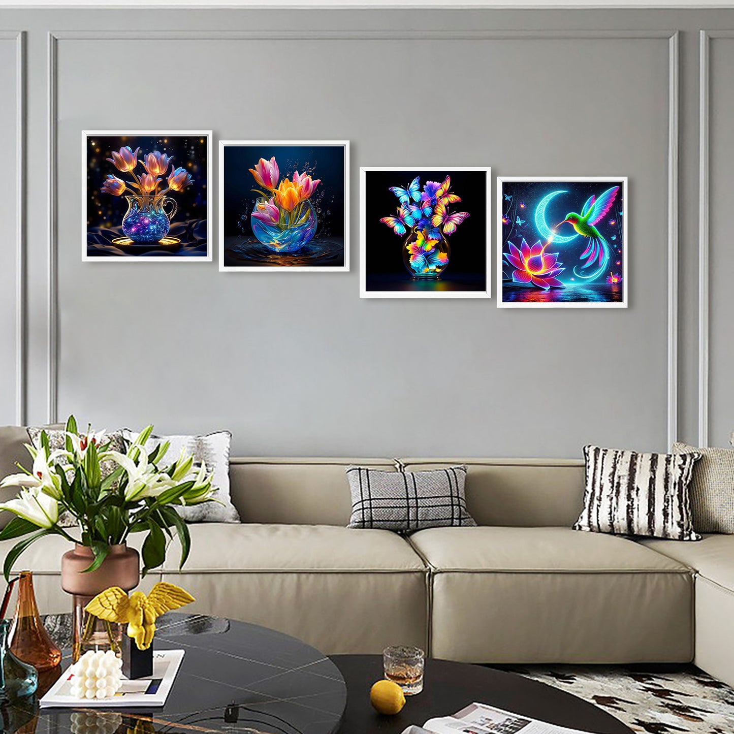 Flowers And Birds - Full Round Drill Diamond Painting 30*30CM