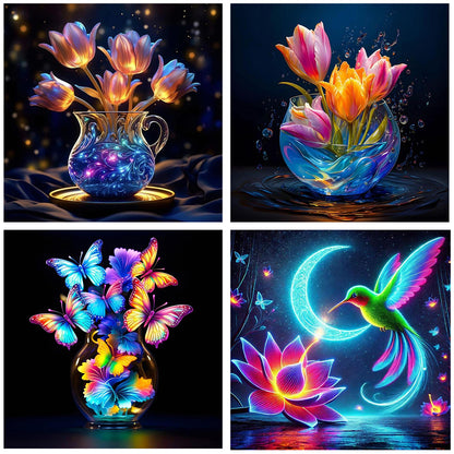 Flowers And Birds - Full Round Drill Diamond Painting 30*30CM