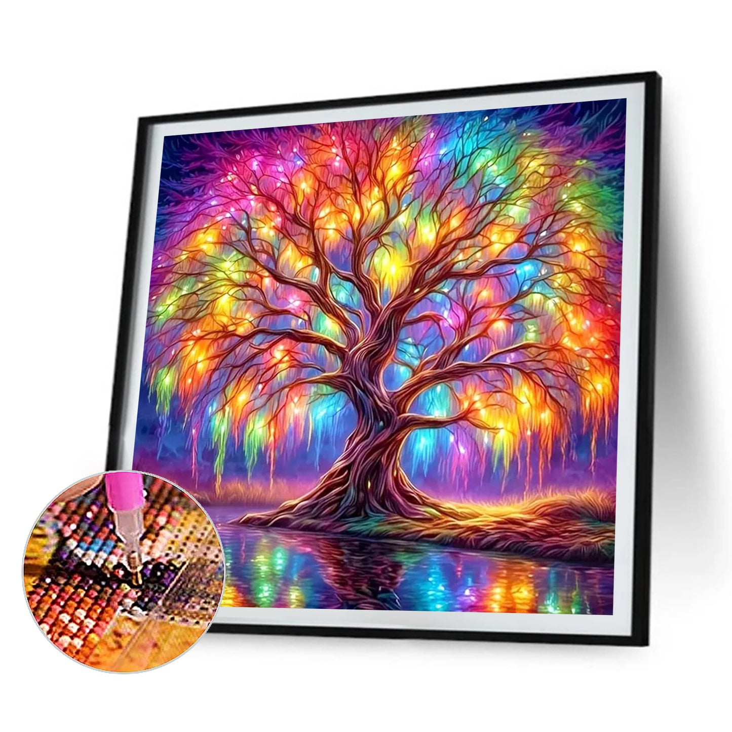 Trees - Full Round Drill Diamond Painting 30*30CM