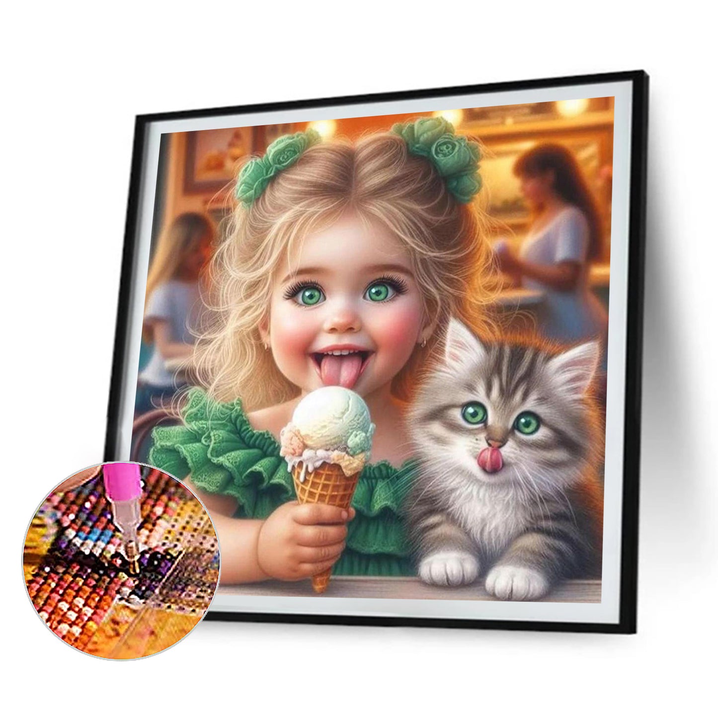 Children And Animals - Full Round Drill Diamond Painting 30*30CM