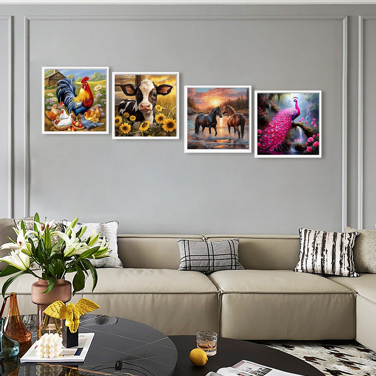 Animals - Full Round Drill Diamond Painting 30*30CM