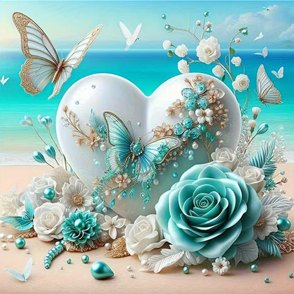 Butterflies - Full Round Drill Diamond Painting 30*30CM