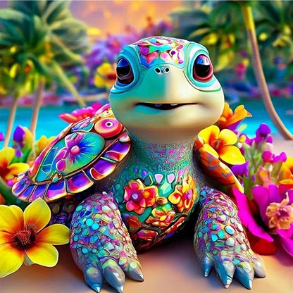 Frogs And Turtles - Full Round Drill Diamond Painting 30*30CM