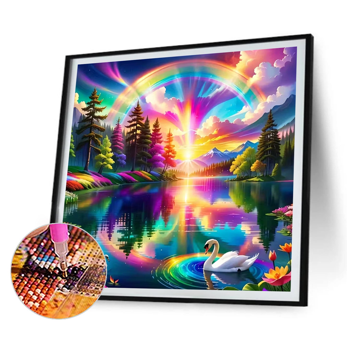 Landscape - Full Round Drill Diamond Painting 30*30CM