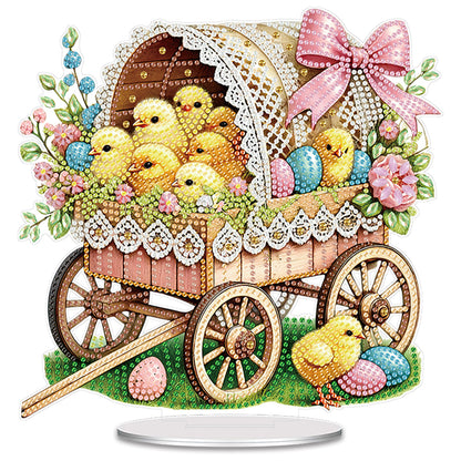 Easter and Ducks DIY 2D Flat Acrylic Special Shaped Diamond Art Kits 22x25cm