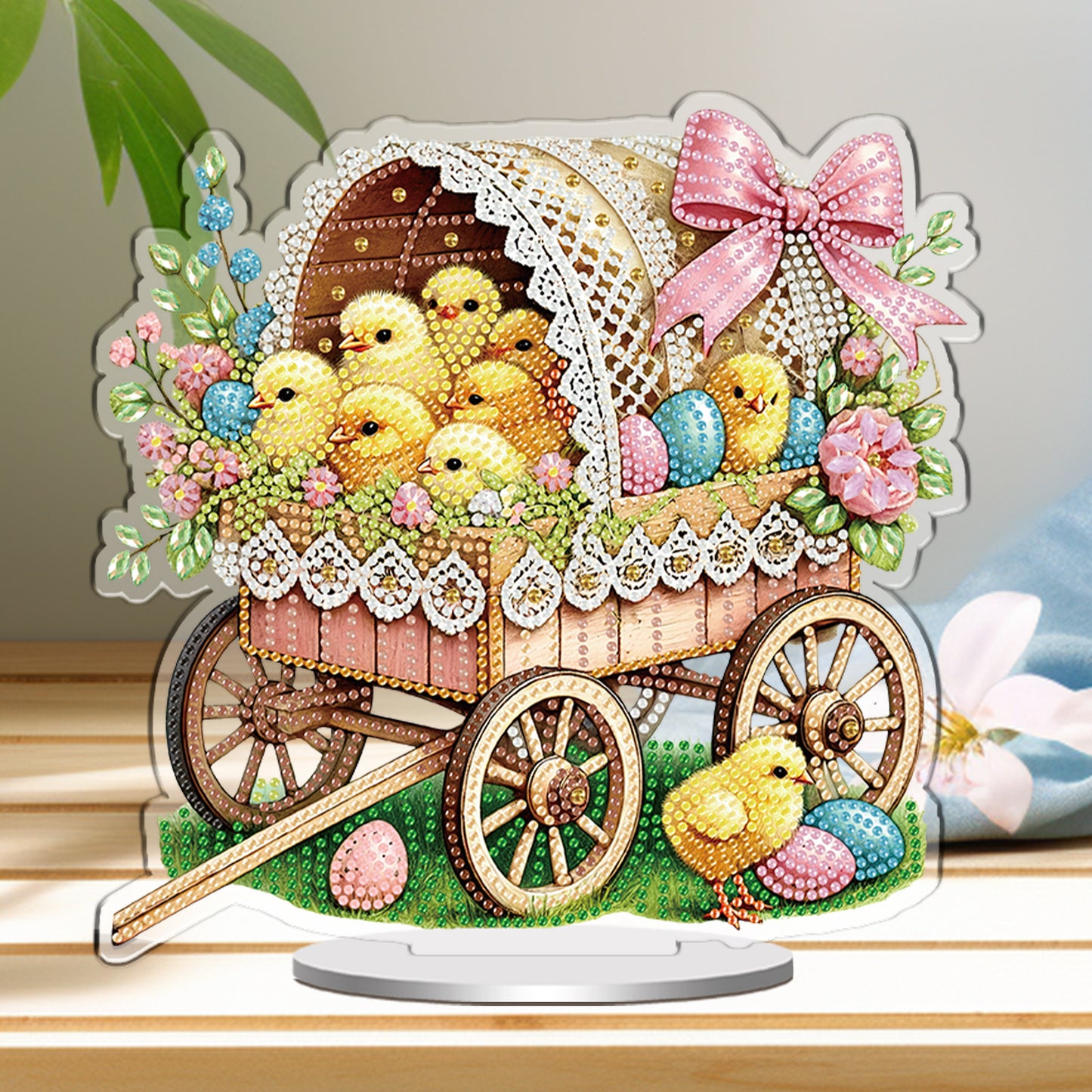 Easter and Ducks DIY 2D Flat Acrylic Special Shaped Diamond Art Kits 22x25cm