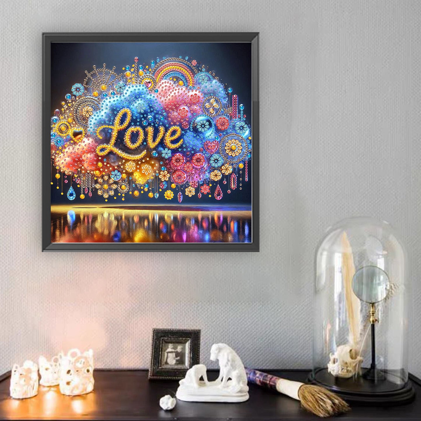 Love - Special Shaped Drill Diamond Painting 30*30CM
