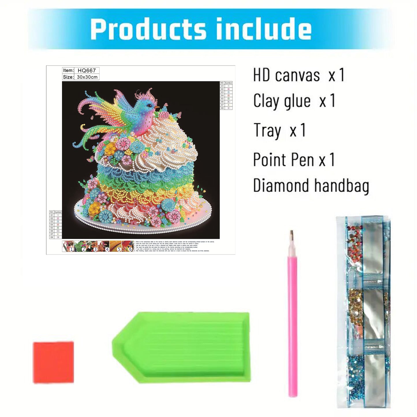 Cakes And Sweets - Special Shaped Drill Diamond Painting 30*30CM