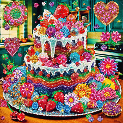 Cakes And Sweets - Special Shaped Drill Diamond Painting 30*30CM