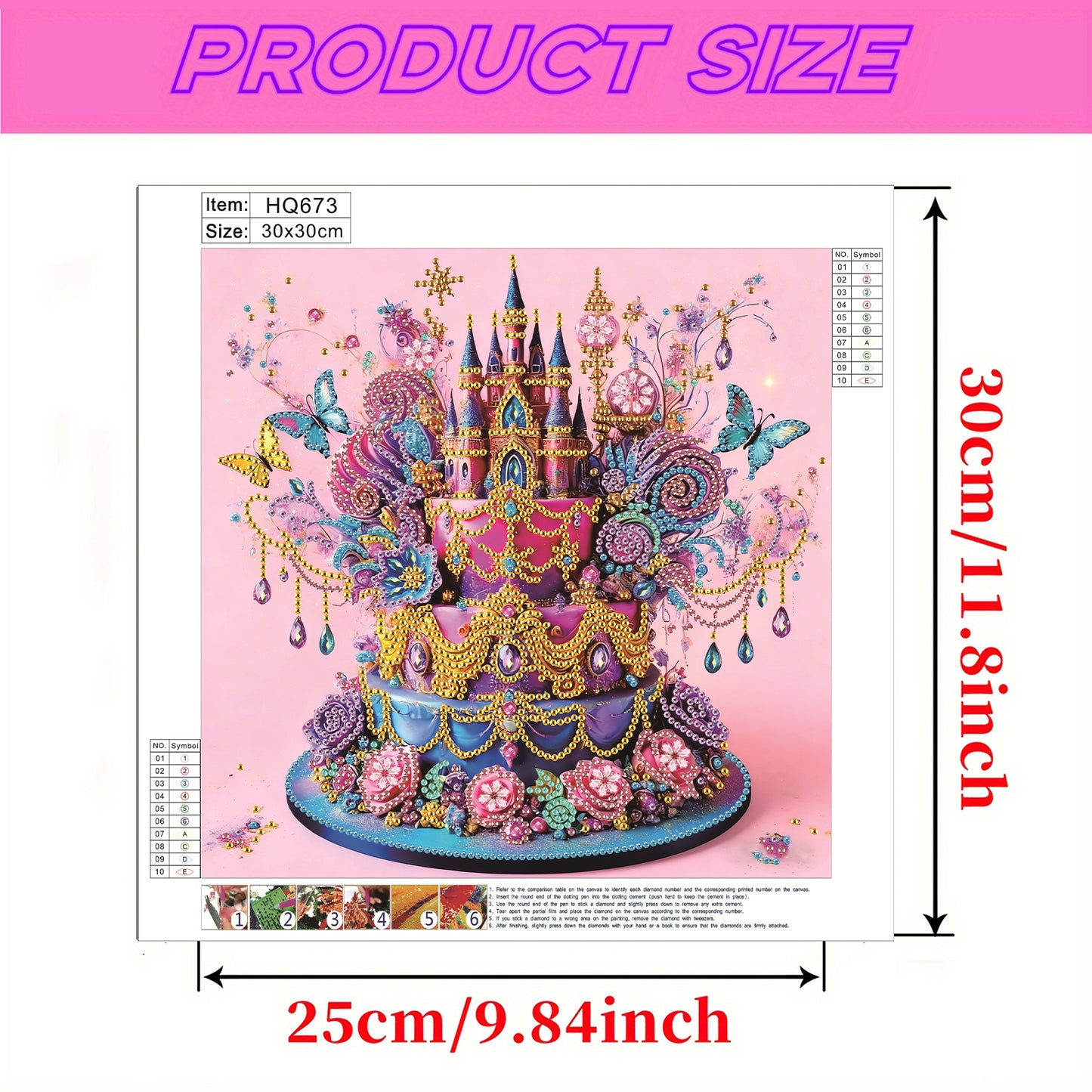 Cakes And Sweets - Special Shaped Drill Diamond Painting 30*30CM