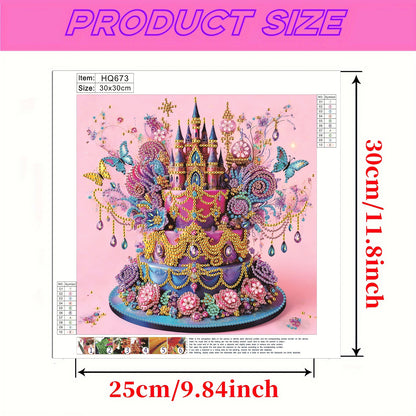 Cakes And Sweets - Special Shaped Drill Diamond Painting 30*30CM