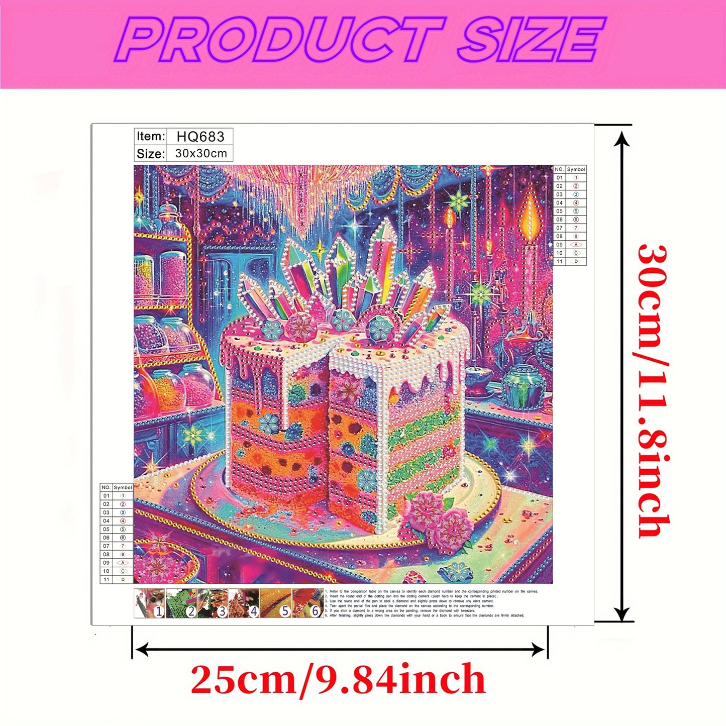 Cakes And Sweets - Special Shaped Drill Diamond Painting 30*30CM