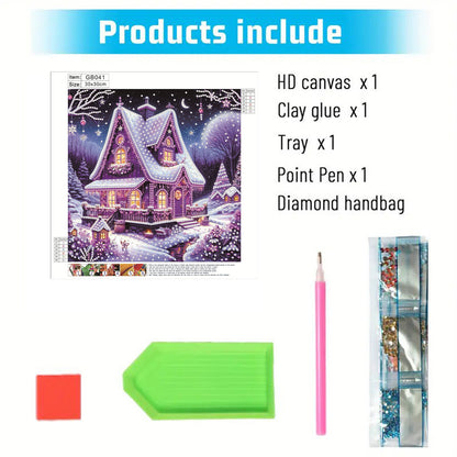 Winter Houses - Special Shaped Drill Diamond Painting 30*30CM