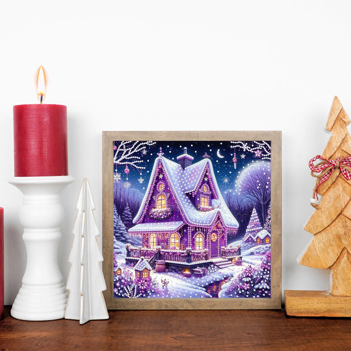 Winter Houses - Special Shaped Drill Diamond Painting 30*30CM