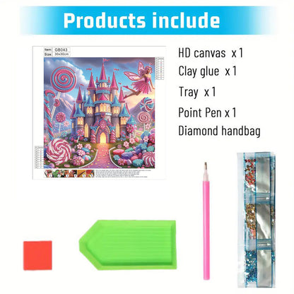 Houses And Castles - Special Shaped Drill Diamond Painting 30*30CM