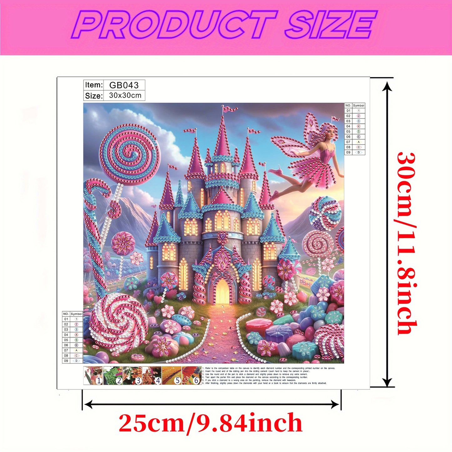 Houses And Castles - Special Shaped Drill Diamond Painting 30*30CM