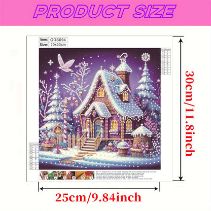 Winter Houses - Special Shaped Drill Diamond Painting 30*30CM