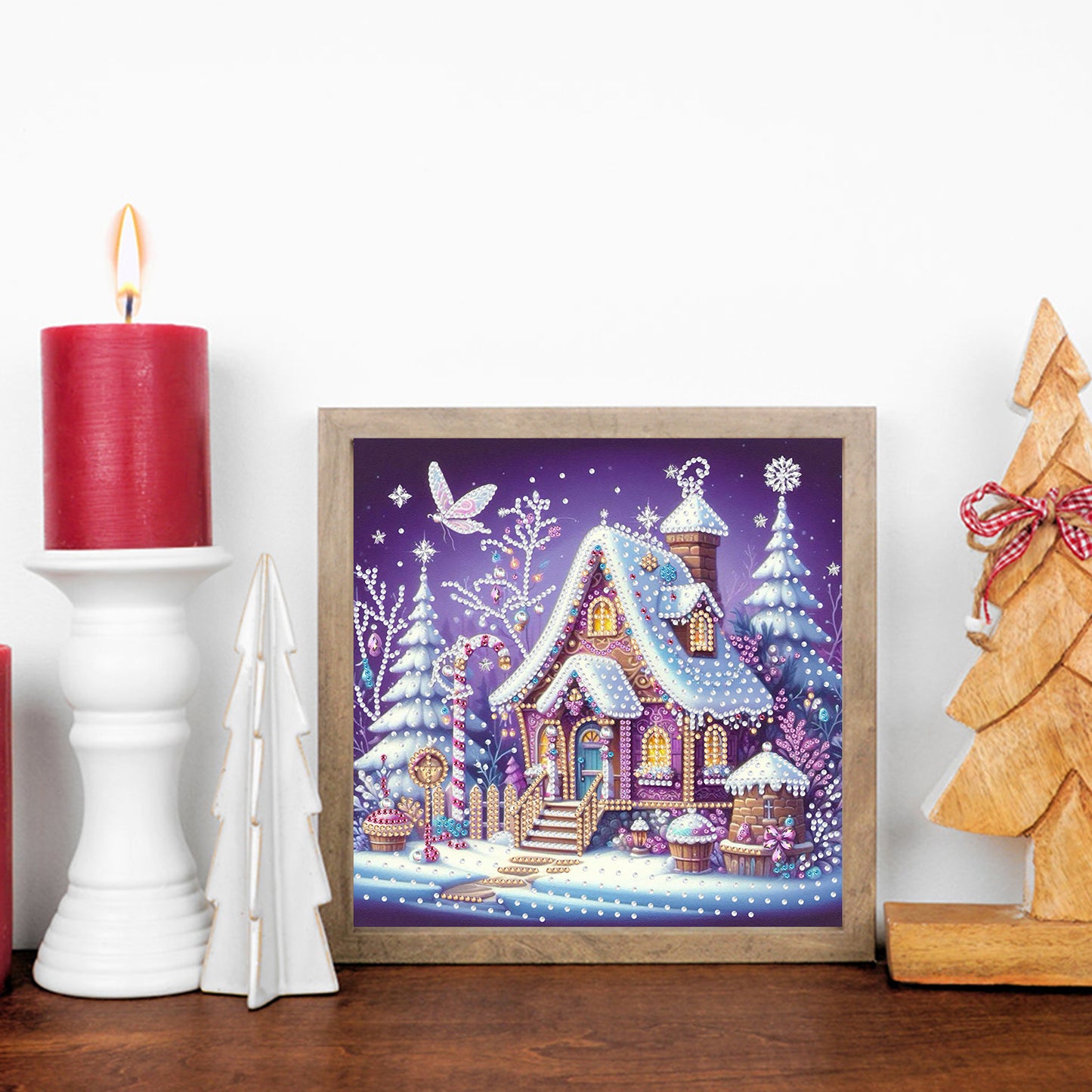 Winter Houses - Special Shaped Drill Diamond Painting 30*30CM