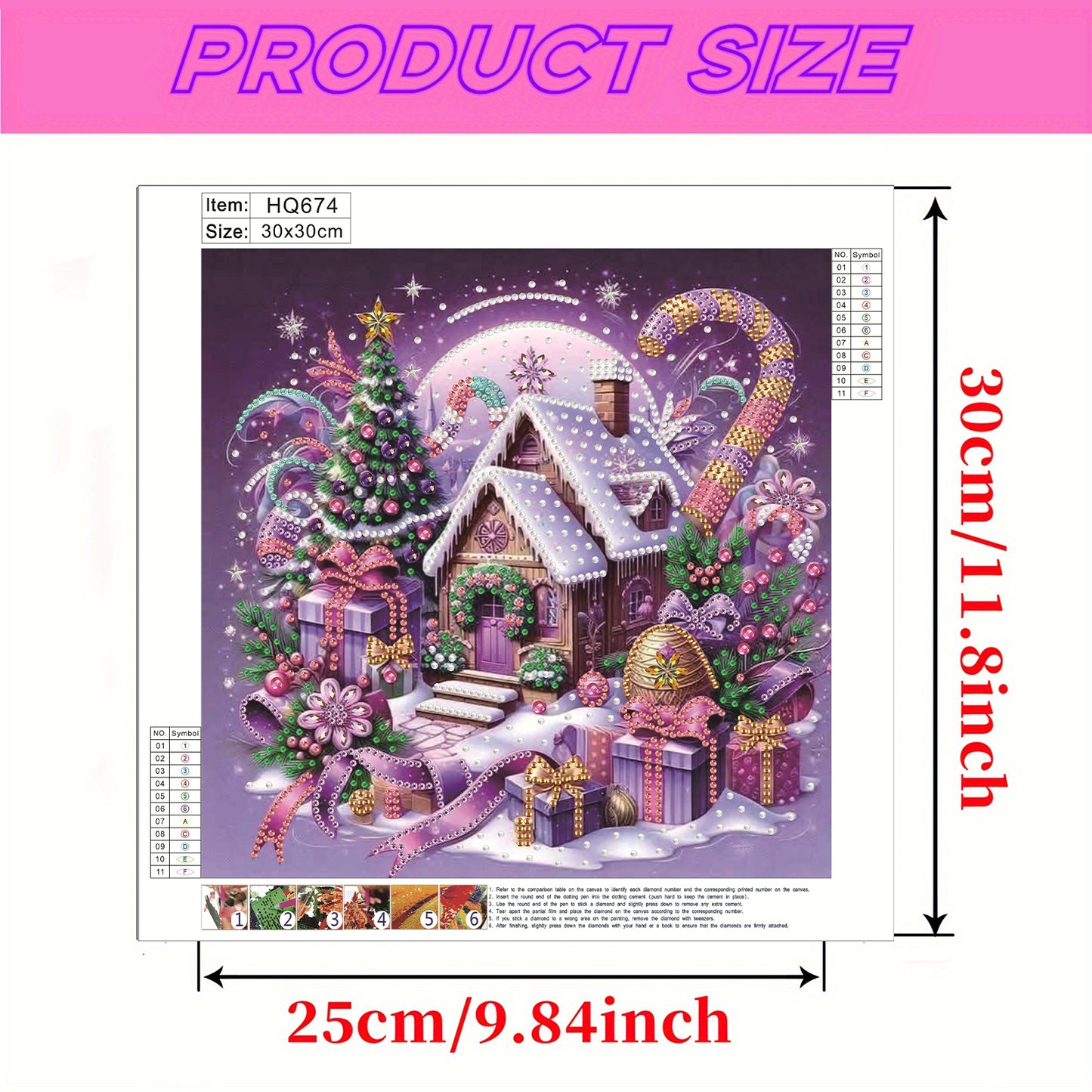 Winter Houses - Special Shaped Drill Diamond Painting 30*30CM