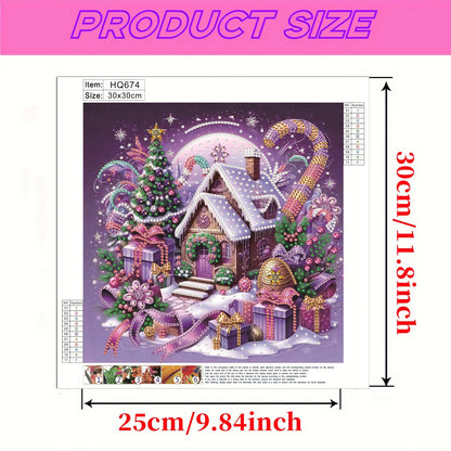 Winter Houses - Special Shaped Drill Diamond Painting 30*30CM